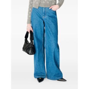 Marine Serre Blue Denim - Flared Jeans Women
